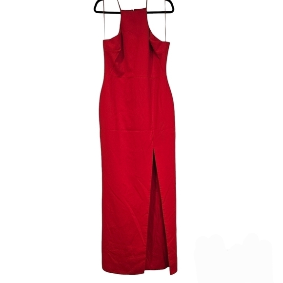 Likely Red Rocco Long Maxi Halter Neckline Gown Size 14 Tall - Picture 2 of 7